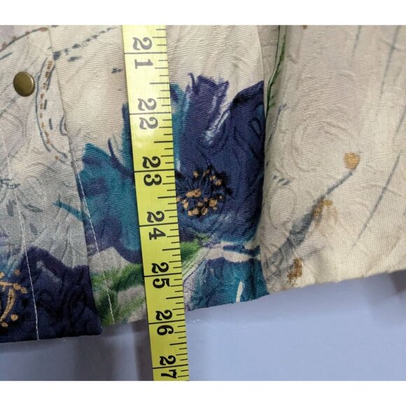 Coldwater Creek 18W Floral Print Blazer Jacket Floral Art to Wear - Picture 14 of 16